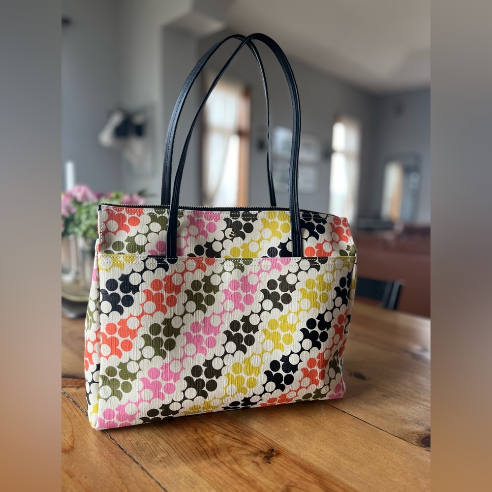 Orla Kiely Watson Tote Puzzle Flower Multi
